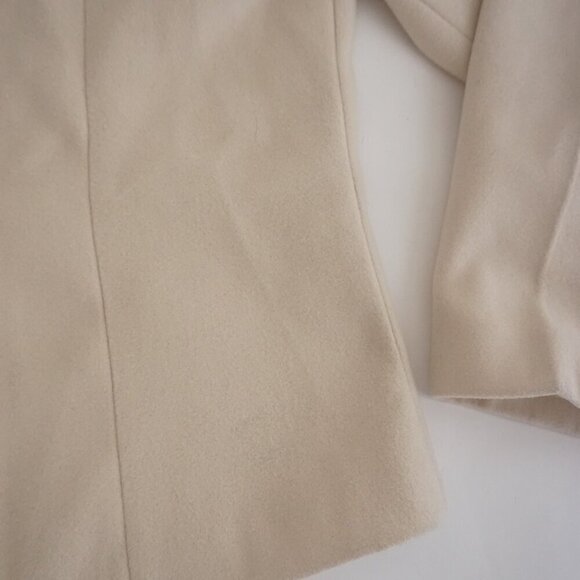 Fendi Moglia Beige Cashmere Fleece Zip Up Lightweight Blazer Jacket XXL - Picture 6 of 12